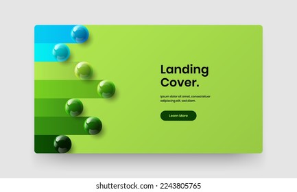 Plantilla de banner web de bolas realistas aisladas. Diseño de vector de portada premium.