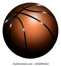 Isolated realistic basketball ball on a white background - Vector