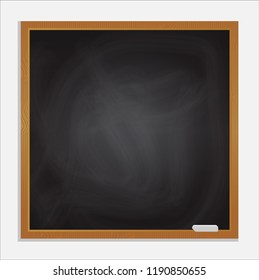 Black School Chalkboard Frame Vector Isolated Stock Vector (Royalty ...