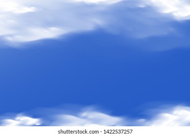 isolated realistic cloud vector Illustration element. Monsoon season background with cloudy and blue sky