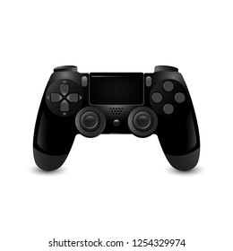 Isolated Realistic Game Controller on white background, Vector illustration