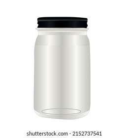 Isolated Realistic Jar with white background