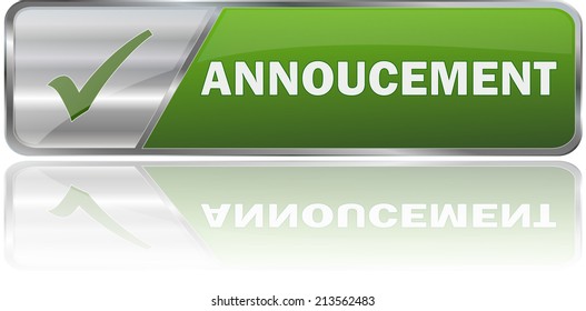 isolated realistic modern green 3D vector eps10 annoucement label sign