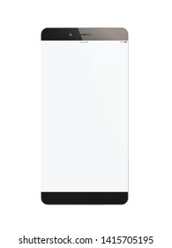 Isolated and realistic smartphone in white background