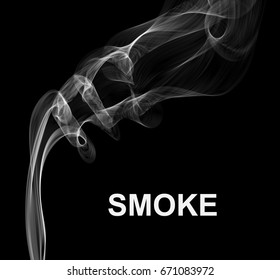 Isolated realistic smoke. Vector illustration.  
