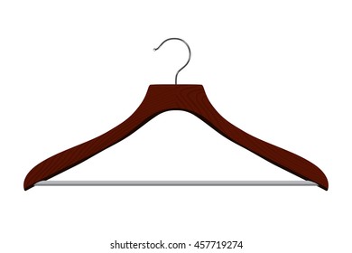 Isolated realistic vector hanger.