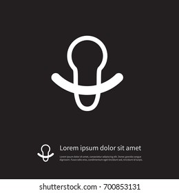 Isolated Reassure Icon Pacifier Vector Element Stock Vector (Royalty ...