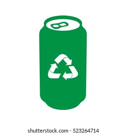 Isolated recyclable can on a white background, Vector illustration