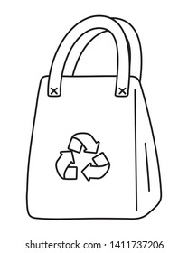 Isolated recycle bag design vector illustration