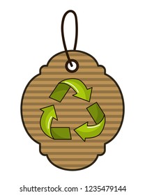 Isolated recycle icon design