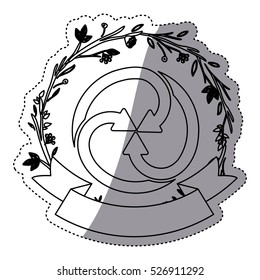 Isolated recycle sign design