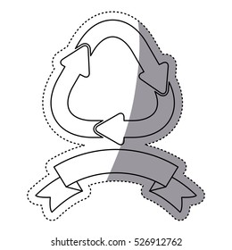 Isolated recycle sign design
