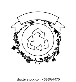 Isolated recycle sign design