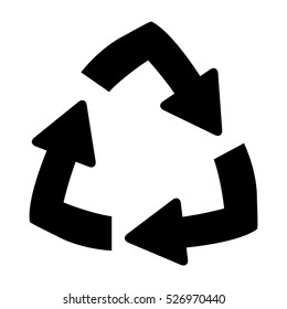Isolated recycle sign design