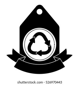 Isolated recycle sign design
