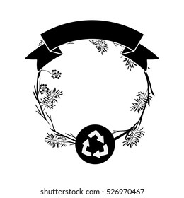 Isolated recycle sign design