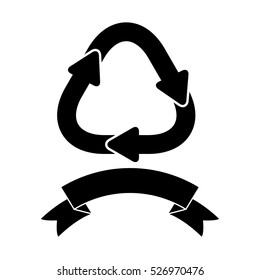 Isolated recycle sign design