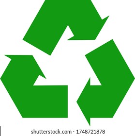 Isolated recycle vector icon design. 