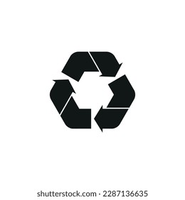 símbolo de reciclado aislado icono vector