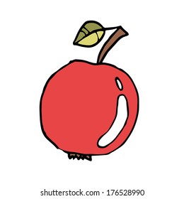 isolated red apple