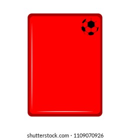 Isolated red card icon