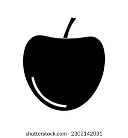 Isolated red cherry icon. Editable color. EPS vector file