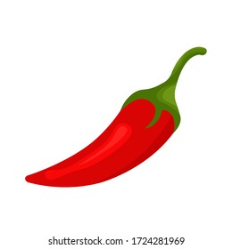 Isoliertes rotes Chili-Pfefferbild - Vector-Illustrationsdesign