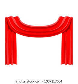 Isolated red cloth image. Vector illustration design