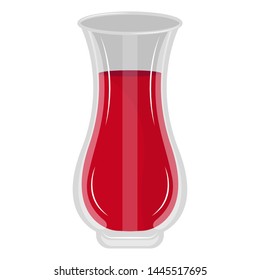 Isolated red juice jar on a white background - Vector