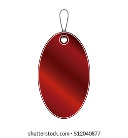 Isolated red label design