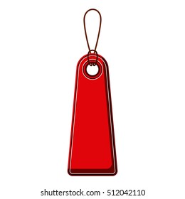 Isolated red label design