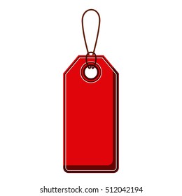 Isolated red label design