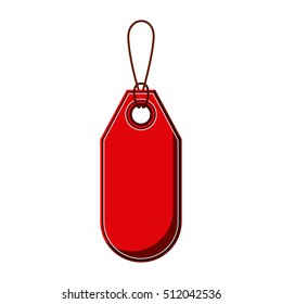 Isolated red label design