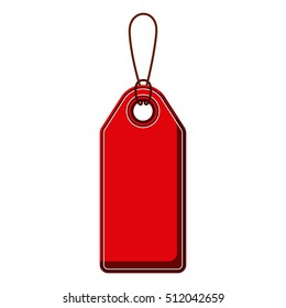 Isolated red label design
