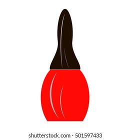 Isolated red Nail Polish