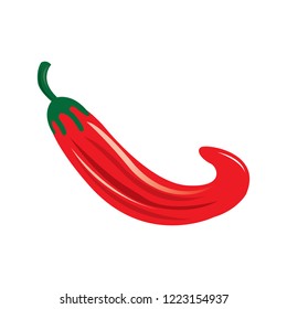 Isolated red pepper image. Vector illustration design