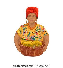 isolated red picture of an african woman on a white background with pronounced manifestations