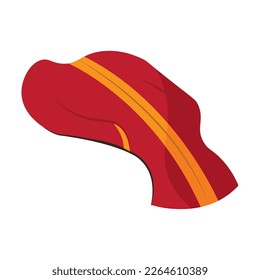 Isolated red pope clothes icon Vector