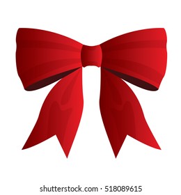 Isolated red ribbon for gifts, Vector illustration