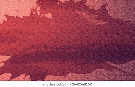 Isolated red wine stains The texture of the Grunge Brush wine. Dark red sign, picture of watercolor.

