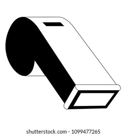 Isolated referee whistle icon