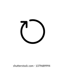 Isolated Refresh Vector Icon, Pictogram