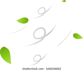 Material aislado de ilustración de aire refrescante.