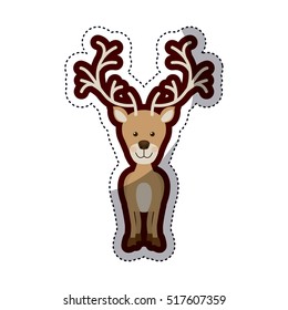 Isolated reindeer of Christmas sesaon 