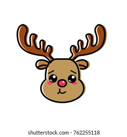 Isolated reindeer design