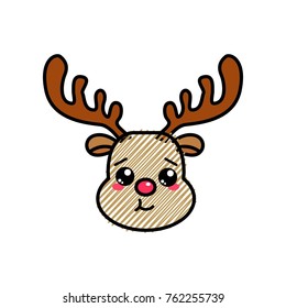 Isolated reindeer design