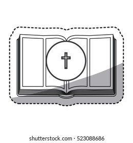 Isolated religion bible design