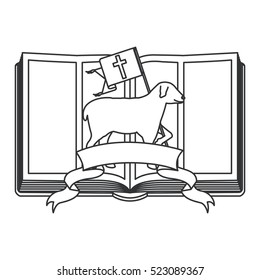 Isolated religion bible design
