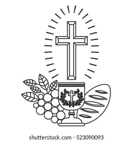 Isolated religion cup design