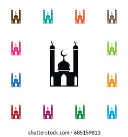Isolated Religion Icon. Mohammedanism Vector Element Can Be Used For Culture, Mosque, Religion Design Concept.
